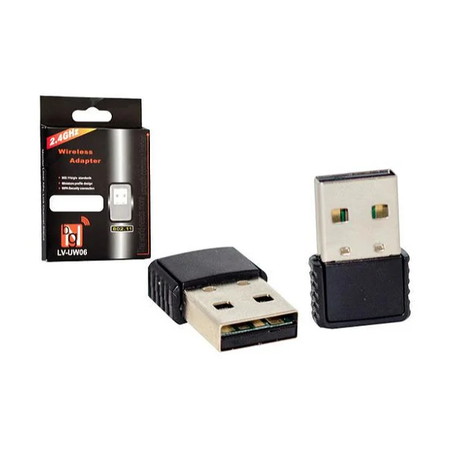 kit 3 2 1Adaptador Wifi Receptor Wireless Para Computador a USB 802.11n 2.4Ghz AU-89