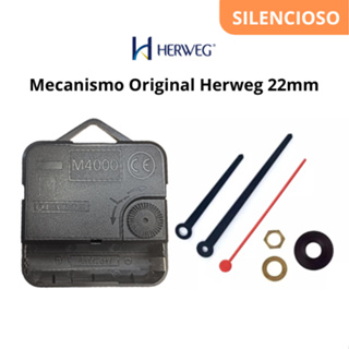 Mecanismo Relógio Parede Eixo Alto 22mm Silencioso Maquina de movimento continuo Original Herweg M4000 em Oferta na Shopee