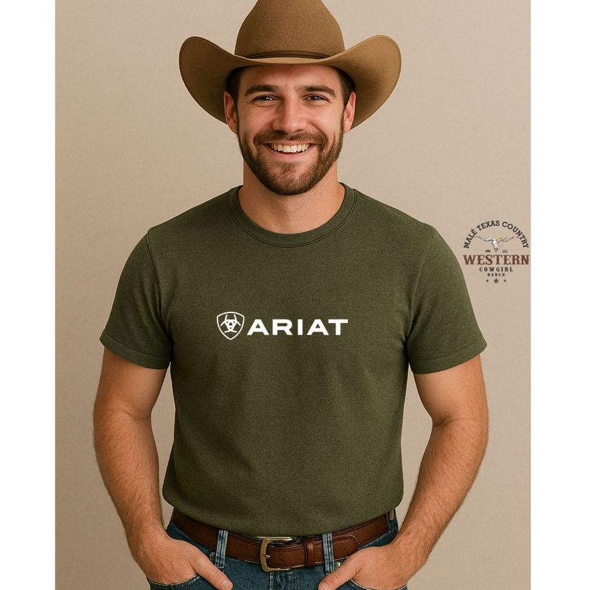 Camiseta Personalizada Masculina 100% Algodão Estampada Ariat Agro Camisa country Unissex