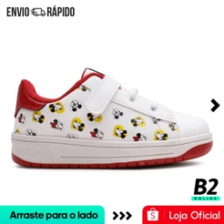 Tênis Disney Minnie Infantil Feminino Calce Fácil Original com Nota Fiscal e Garantia