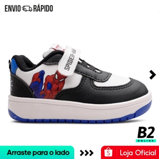 Tênis Marvel Homem Aranha Infantil Calce Fácil Original com Nota Fiscal e Garantia em Oferta na Shopee