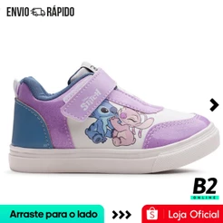 Tênis Disney Casual Stitch Feminino Infantil Calce Fácil Original com Nota Fiscal e Garantia