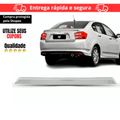 Friso Tampa Traseira City 2012 2013 2014 City 2012 2013 2014 Friso Porta Malas Cromado
