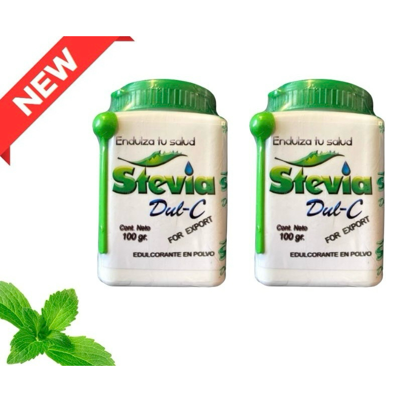 KIT 2 ADOÇANTES STEVIA DUL-C 100% NATURAL | 2 UNIDADES ORIGINAL IMPORTADO