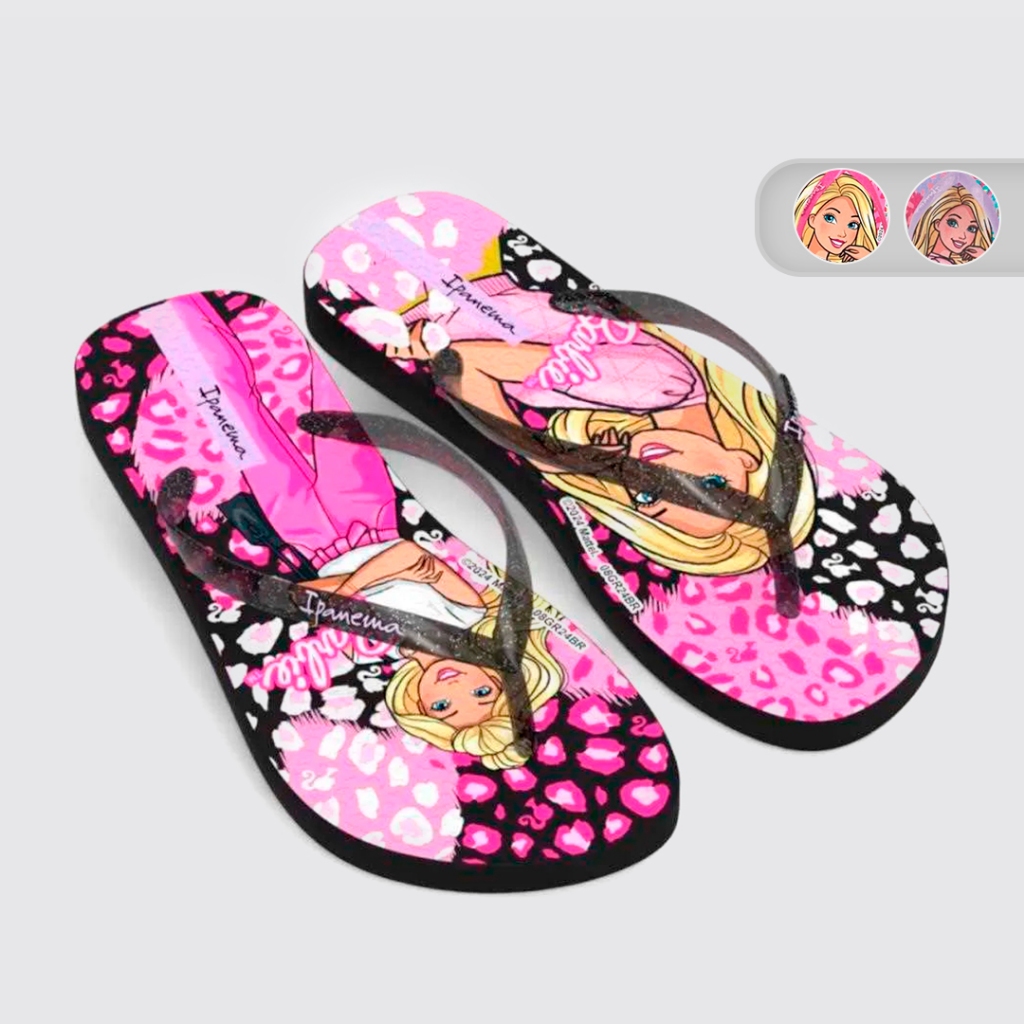 Chinelo Menina Barbie Encanto Ipanema 27291 em Oferta na Shopee