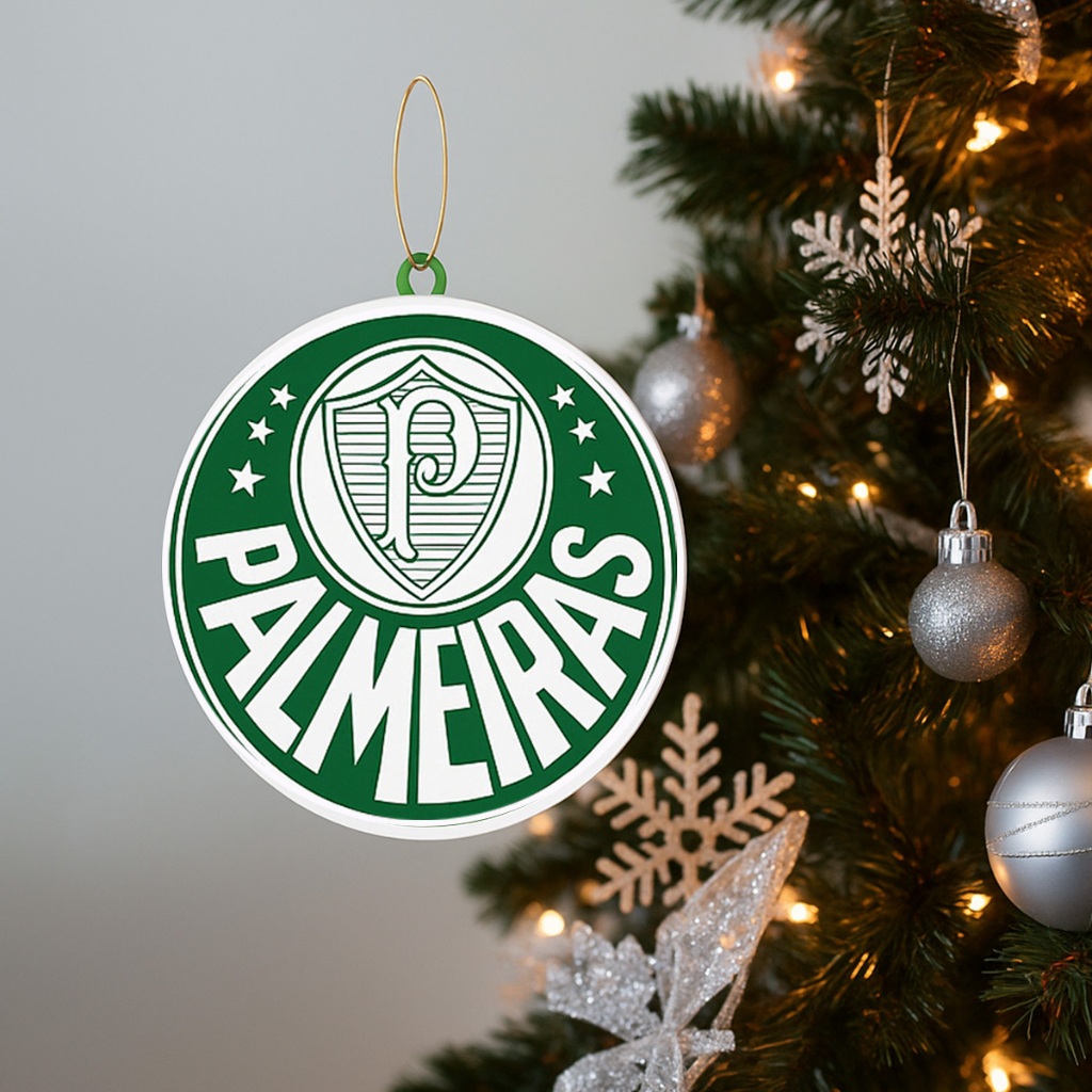4 Enfeites Palmeiras Árvore Natal Bolinha Palestra Pendurar Palestra Porco Avanti