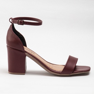 SALTO LISO Sandalia (FORMA GRANDE)Feminina Saltinho médio Bloco Sandalinha para Trabalho Dia a Dia Casual Coringa Básico em Oferta na Shopee