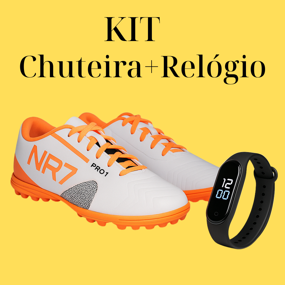 Kit Chuteira+Relógio Digital Super Oferta em Oferta na Shopee
