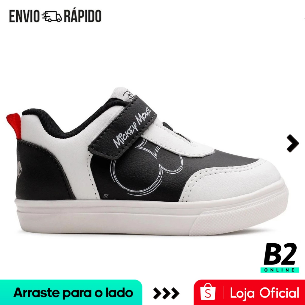 Tênis Disney Casual Mickey Infantil Feminino Original com Nota Fiscal e Garantia em Oferta na Shopee