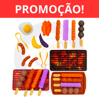 Brinquedo Infantil Kit Churrasco Comidinha Espetinho Divertido - ENVIO IMEDIATO em Oferta na Shopee