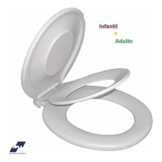 Assento Sanitário 2 em 1 Family Universal Branco Infantil e Adulto em Oferta na Shopee