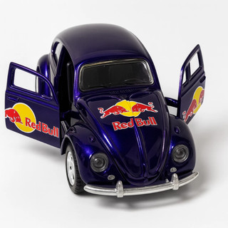 Carrinho De Ferro Fusca 1/32 Miniatura Coleção Coca Cola RedBull Colecionável