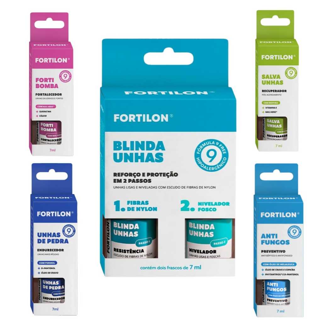 Linha Dailus Fortilon Para Tratamento e Recuperação de Unha - Escolha o Seu