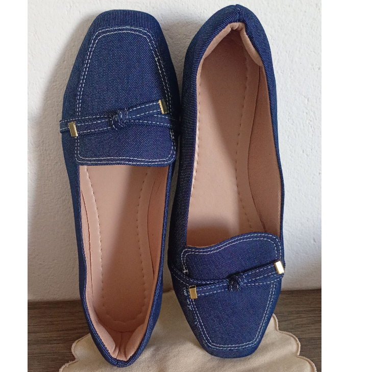 SAPATILHA MOCASSIM BICO QUADRADO CONFORTAVEL TENDENCIA - NOVO - Numero 37