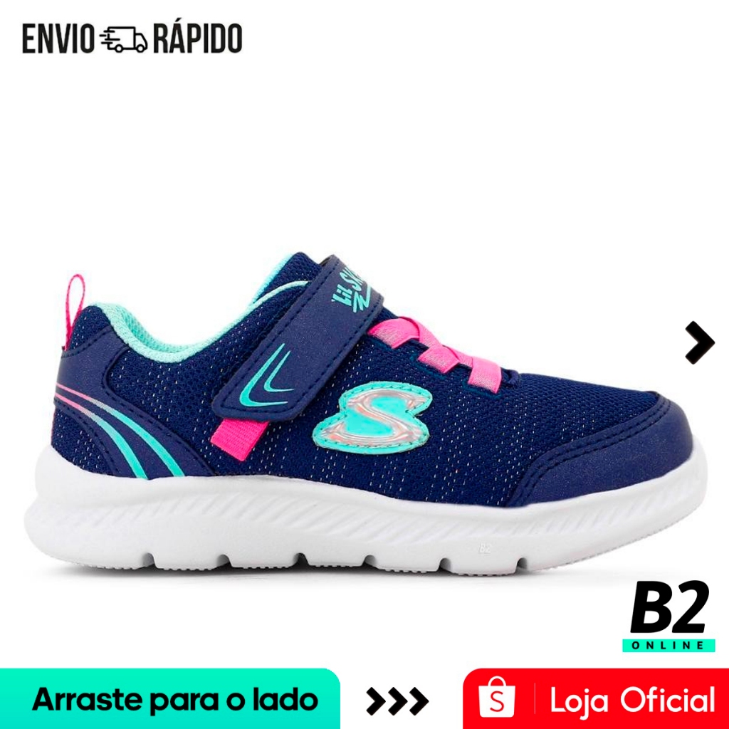 Tênis Skechers Comfy Flex 2.0 Infantil Feminino Original com Nota Fiscal e Garantia