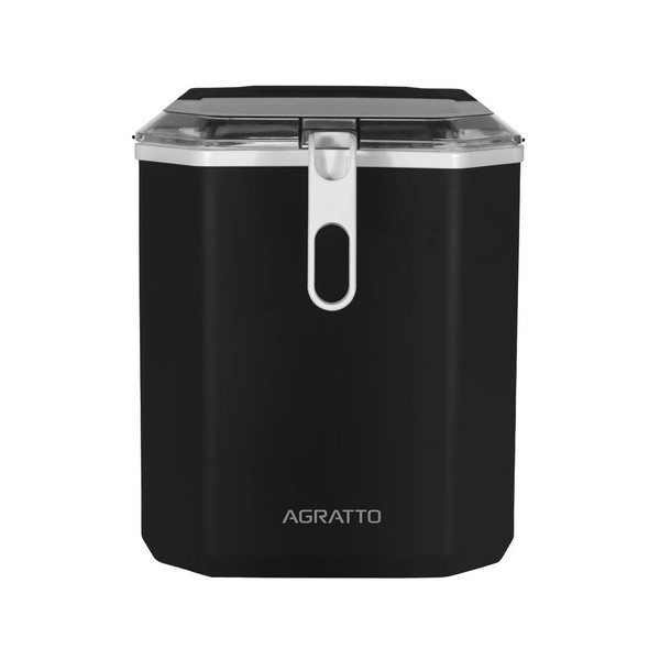 Máquina de Gelo Portátil 12 Kg com Sensor de Cesta Cheia Preta Agratto