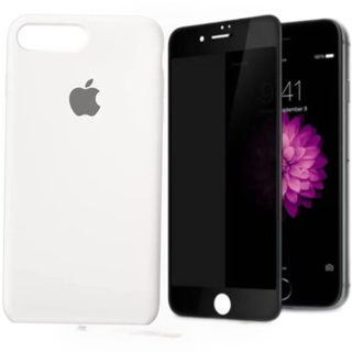 @Kit capinha cilicone aveludado Para iPhone 7/8 plus com película privacidade 3D em Oferta na Shopee
