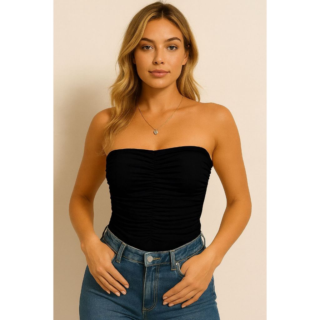 Body Feminino Sexy Tomara Que Caia Franzido Balada Festa