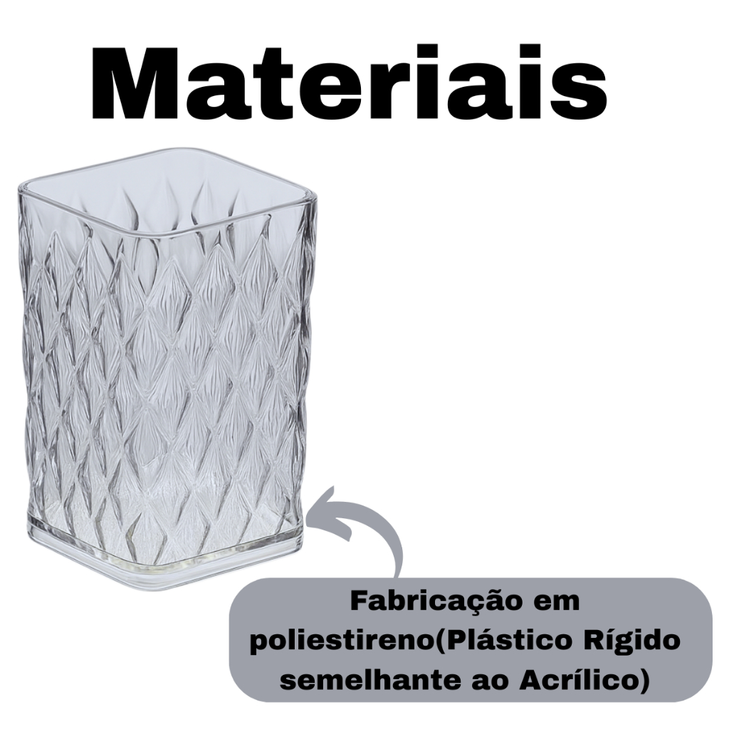 Kit Porta Escovas Organizador Bancada Pia Maquiagem Multiuso