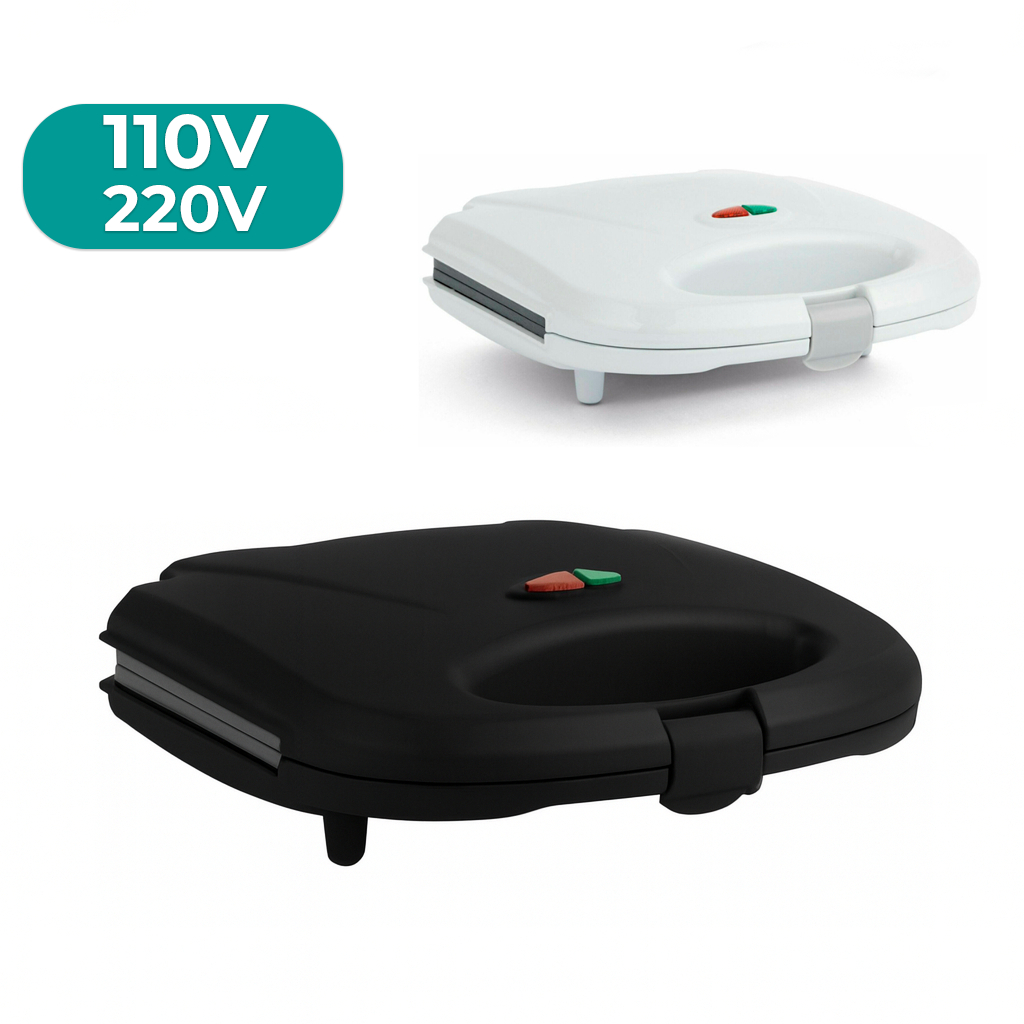 Sanduicheira Elétrica e Grill Família 2 em 1 - Inox antiaderente - 750W Oliver Home