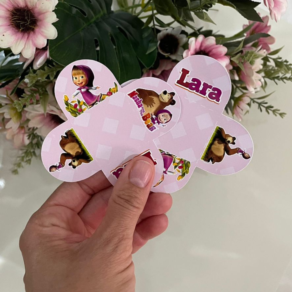 Forminha docinho personalizada Masha e o Urso Forminha para brigadeiro Aniversário Masha e o Urso