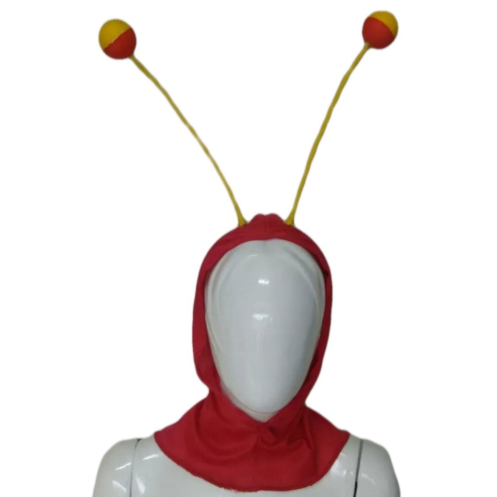 Touca Chapolin Colorado Tiara Capuz Antena Tecido Leve Respirável Malha Macio Adulto Festa Cosplay
