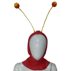 Touca Chapolin Colorado Tiara Capuz Antena Tecido Leve Respirável Malha Macio Adulto Festa Cosplay