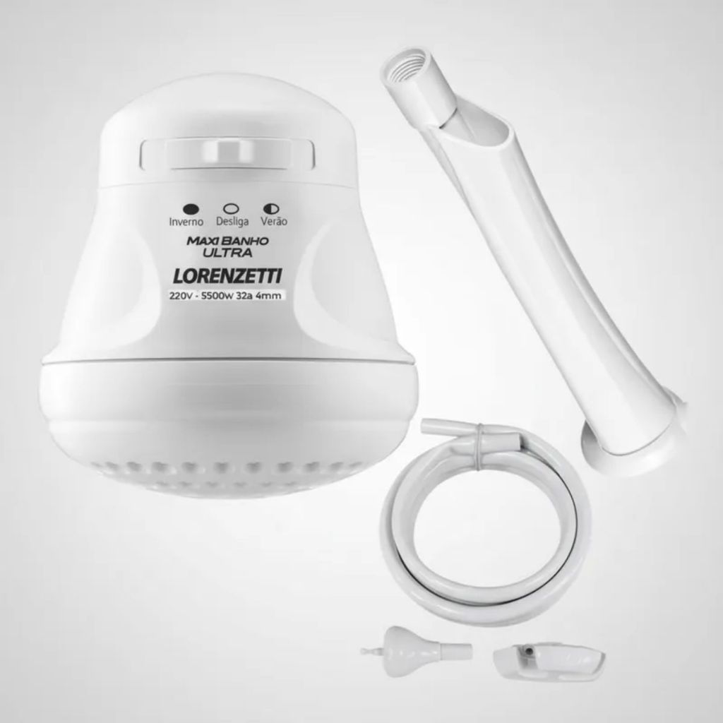 Ducha Lorenzetti Maxi Banho com Cano 220V 5500W – Branco em Oferta na Shopee