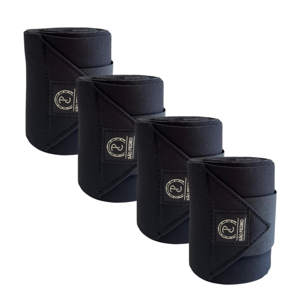 Ligas de Descanso para Cavalos Preta Kit com 4 Unidades em Oferta na Shopee