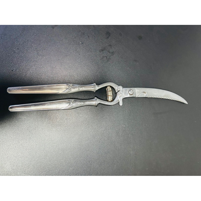 Tesoura antiga inox Elmo para frango