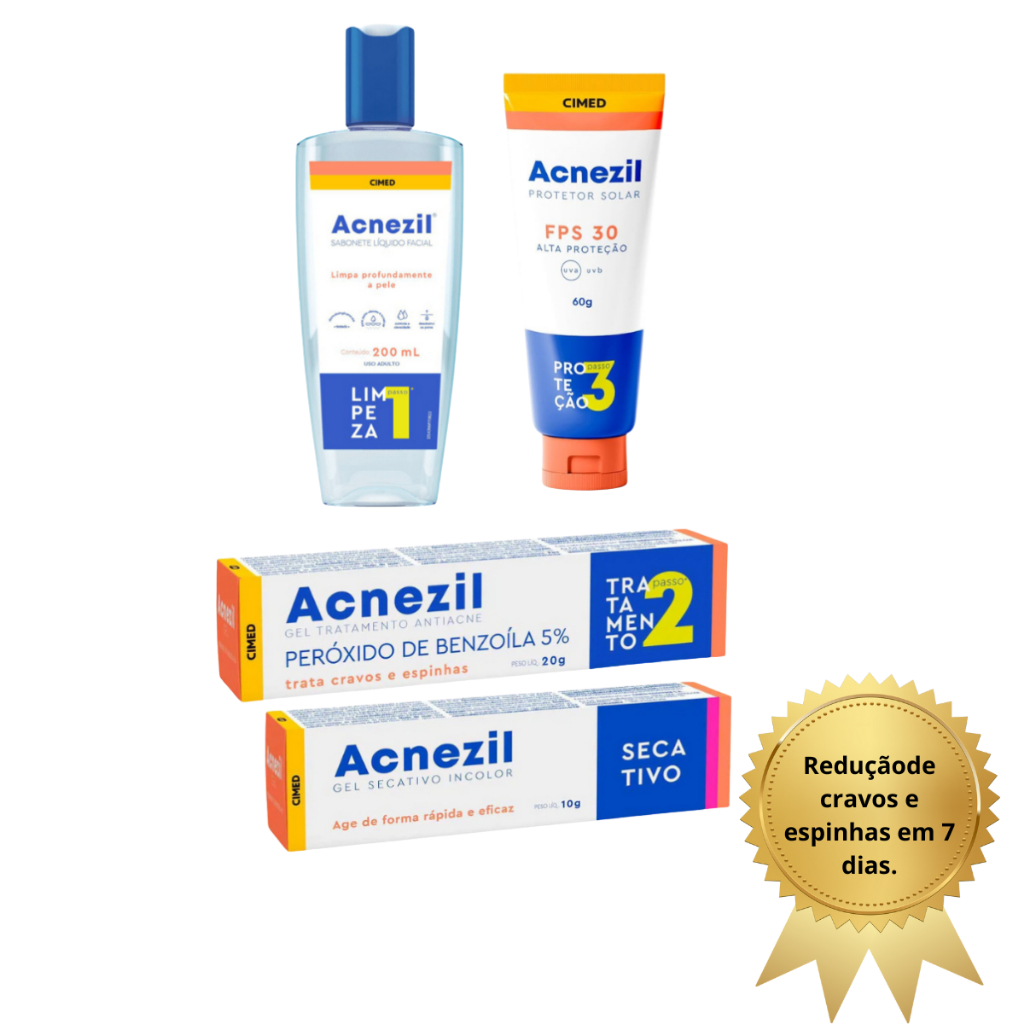 Acnezil: Kit Completo para Tratamento da Acne