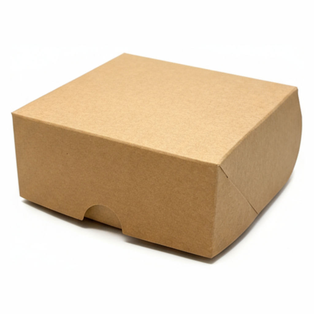 50 Caixinha Para Presente Kraft 10x10x4 Loja Doce Basculante Kraft em Oferta na Shopee