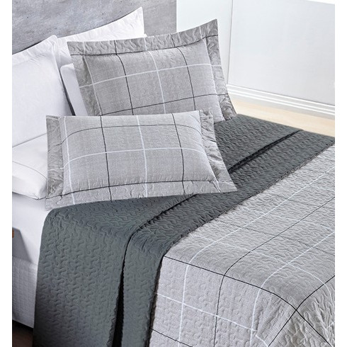 Kit Cobre Leito Dupla Face Casal Padrão 3 Peças Micropercal 200 Fios - Avere