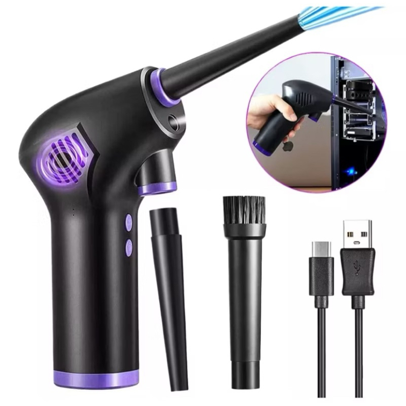 Mini Soprador Poeira Ar Limpeza De Computador, potencia 60w 6000mAh teclado Usb Portátil profunda e econômica