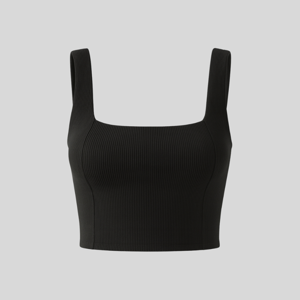 Top Feminino para Academia Ribana Canelada Tecido Duplo Zero Transparência | Conforto e Estilo Fitness