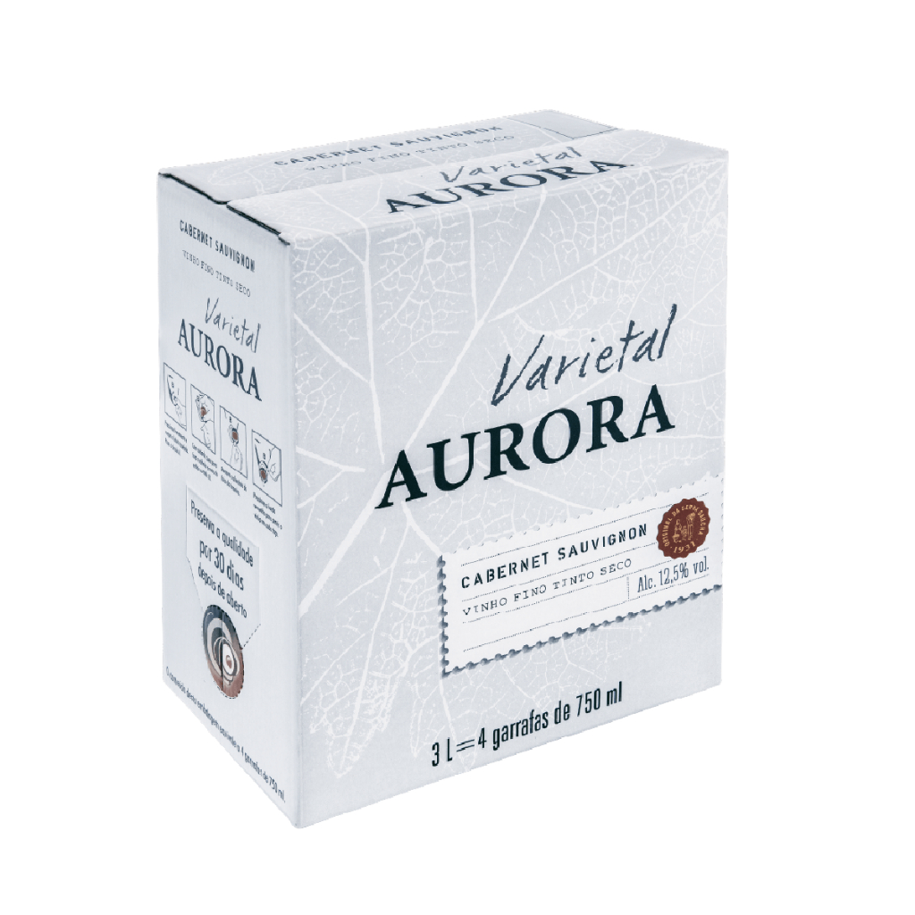 VINHO TINTO AURORA CABERNET SAUVIGNON BAG IN BOX 3L