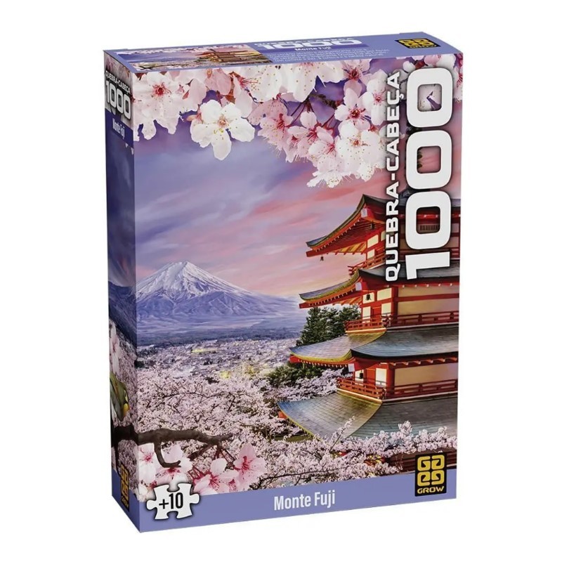 Quebra-cabeça 1000 peças Monte Fuji - Grow em Oferta na Shopee