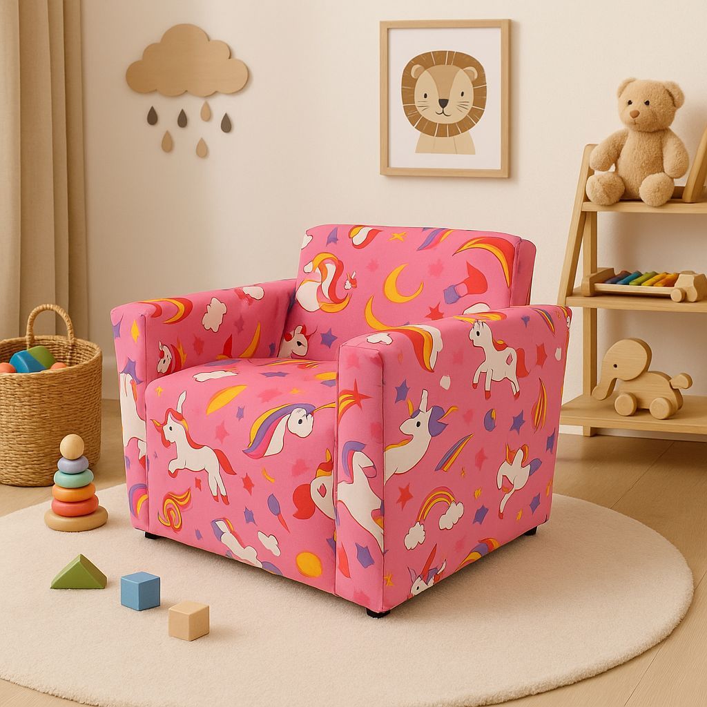Brinquedo Sofa Infantil Poltrona Estampada Para Menina