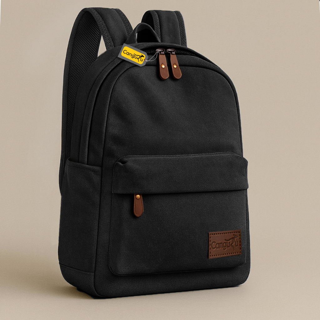 Mochila Masculina Feminina De Lona Reforçada Dia a Dia Trabalho Viagens Escola Faculdade Média