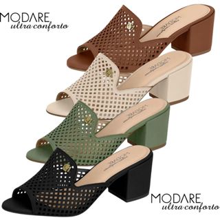 Tamanco Salto Bloco Médio Casual Feminino Modare Ultraconforto Original em Oferta na Shopee