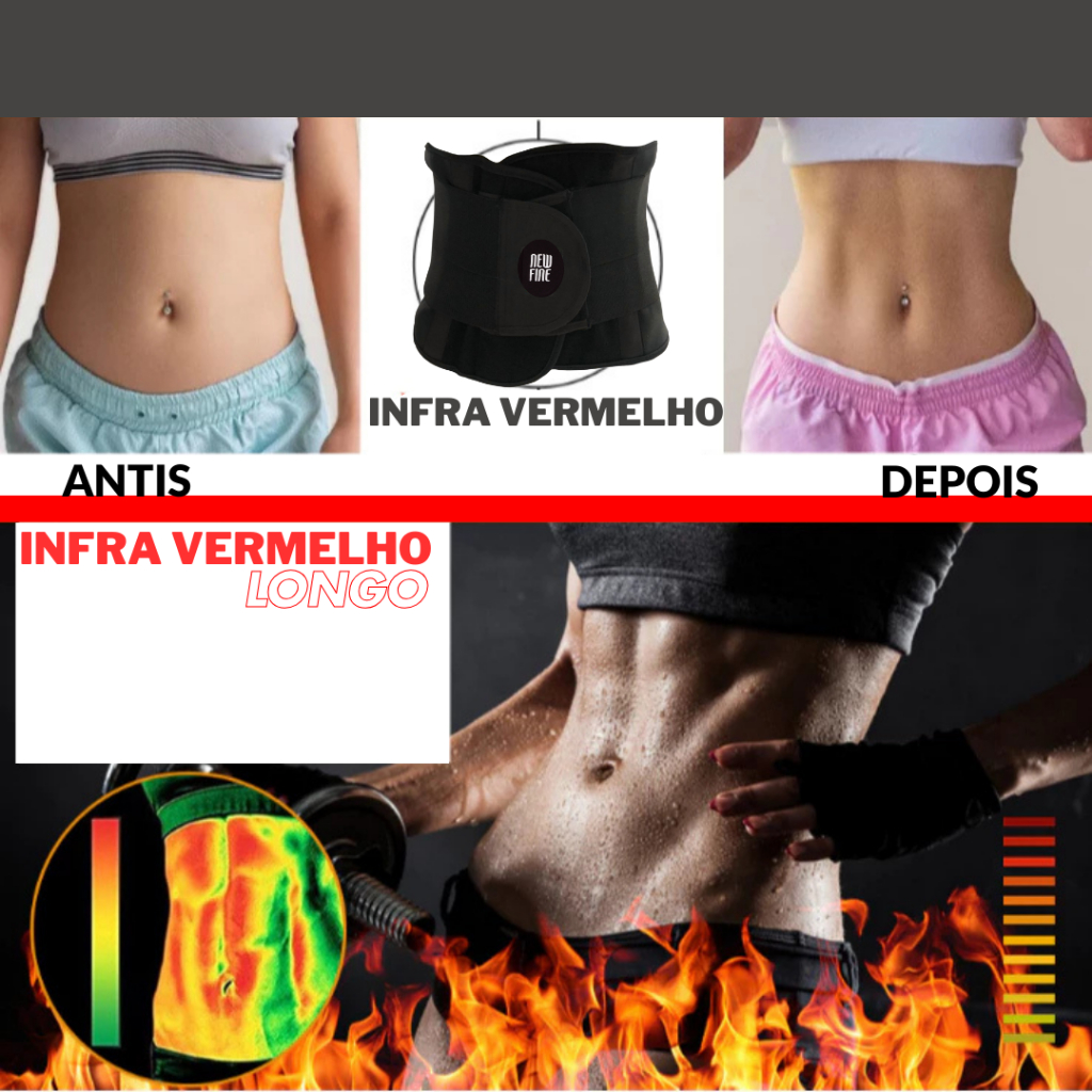 Cinta Modeladora abidominal com 10 talas e 5 elsticos e deixa sua coluna reta  e infra vermelho pos-parto