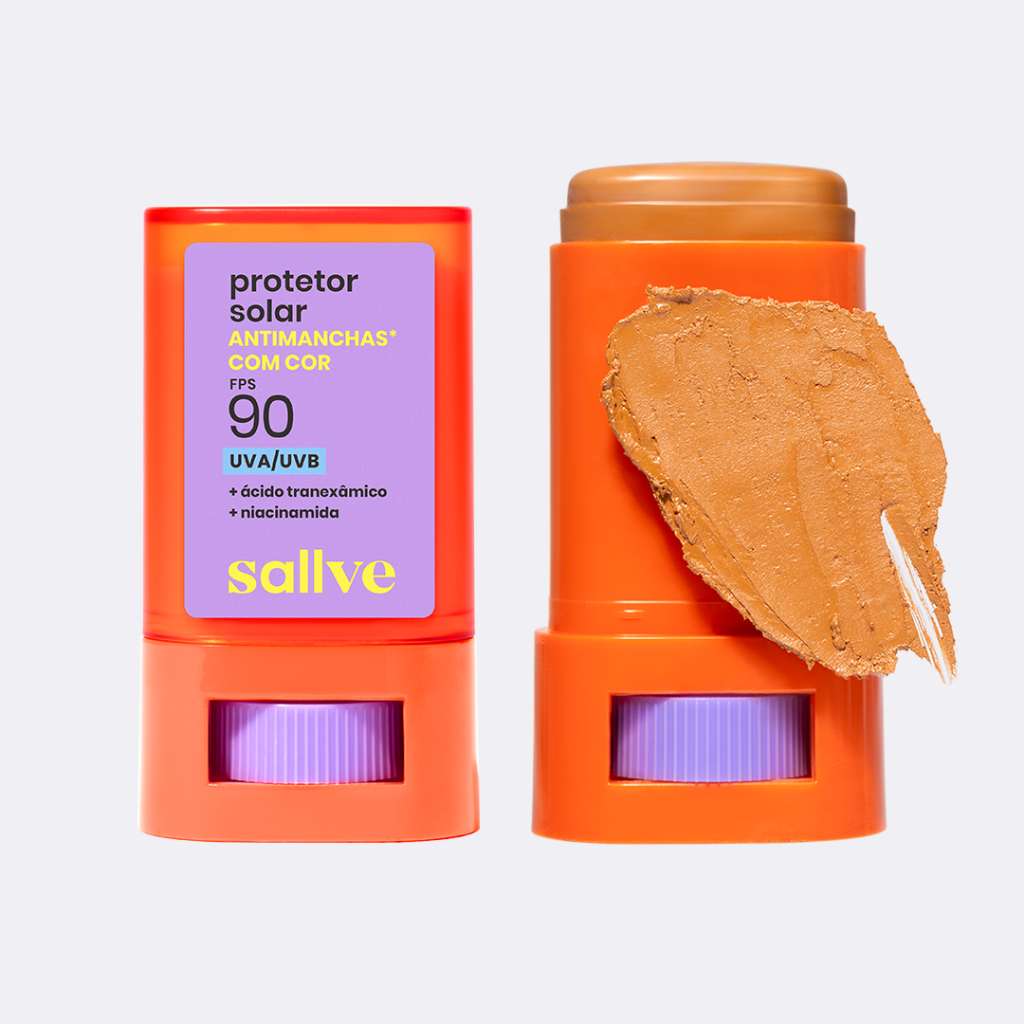 Sallve Protetor Solar Bastão Antimanchas FPS90 com cor 6 15g em Oferta na Shopee