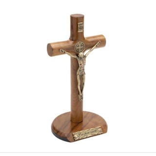 Crucifixo de Madeira Cilíndrico Foi Por Você para Mesa ou Parede 12cm 17cm em Oferta na Shopee