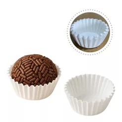 1000~5000 Forminhas mini brigadeiro mini doces Nº 6 solta facil PLAC cor natural NOBRE