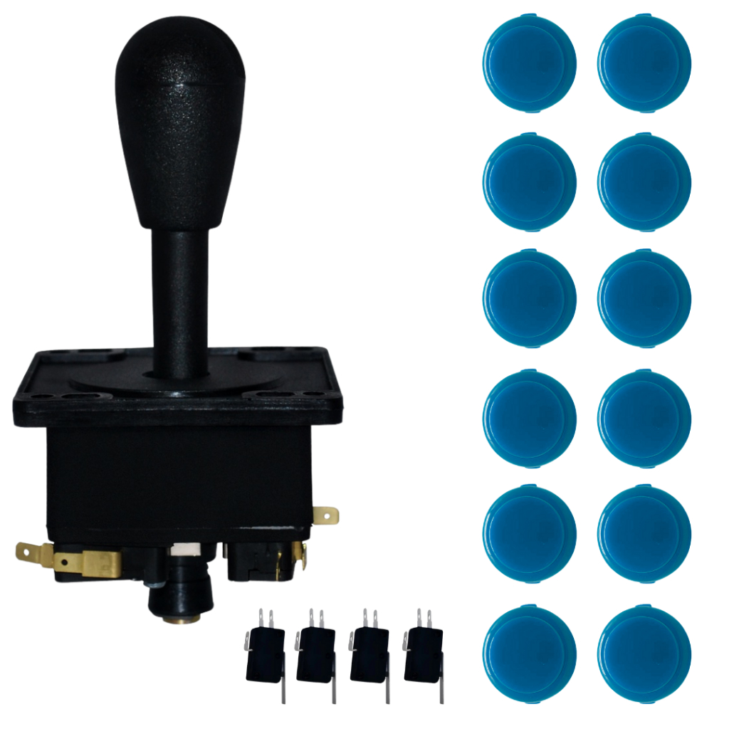 Kit 12 Botões Sanwa 1 Comando Arcades Fliperamas Matic