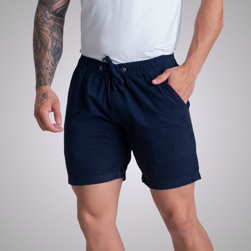 Short Sarja Brim Mauricinho  Bermuda Colorida Masculina
