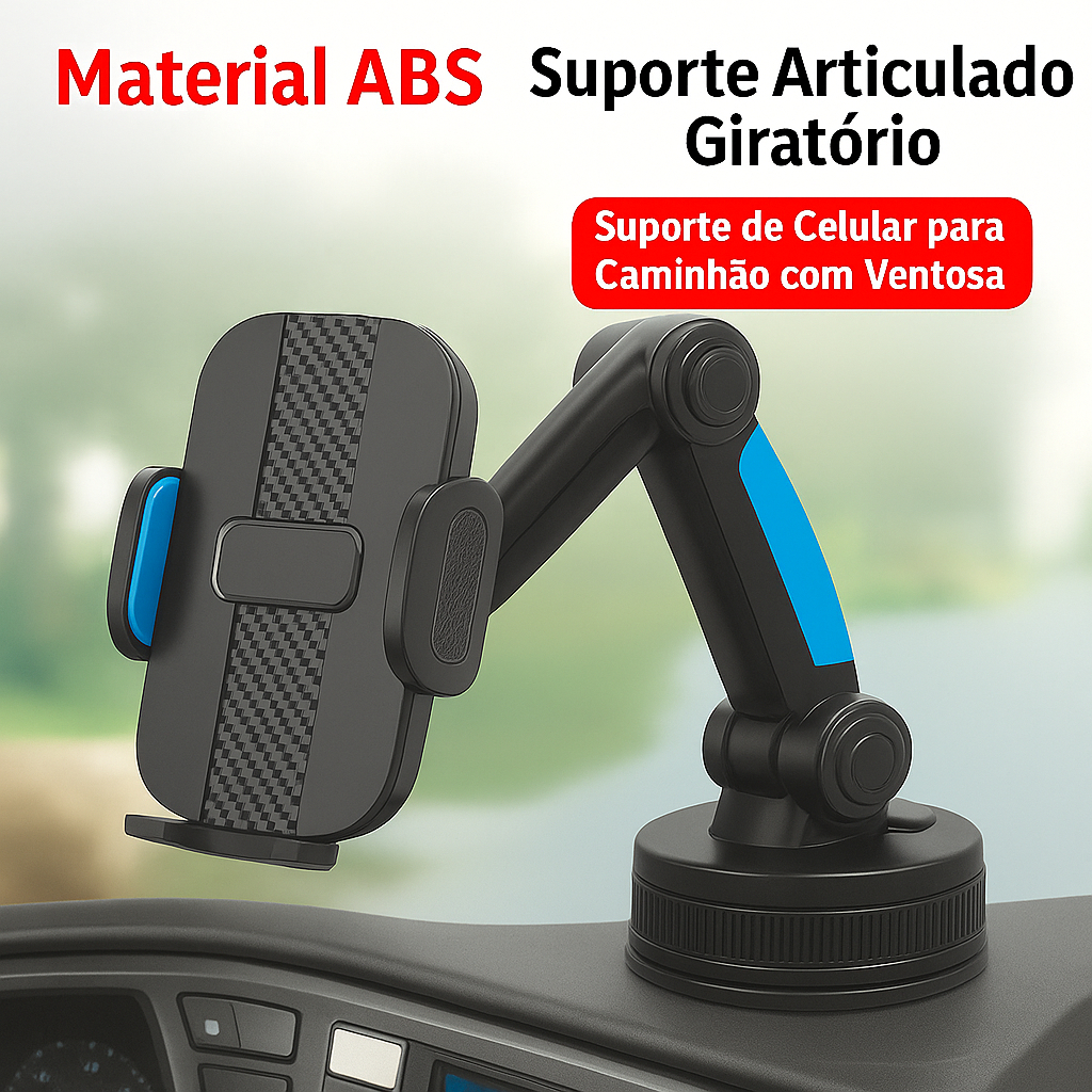 Suporte Veicular de Celular com Ventosa Super Forte e Braço Ajustável em Oferta na Shopee