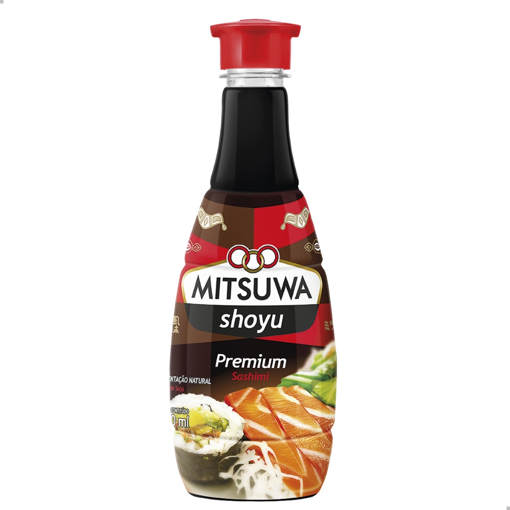 Molho Soja Shoyu Premium Mitsuwa em Frasco 500ml Fermentação Natural em Oferta na Shopee