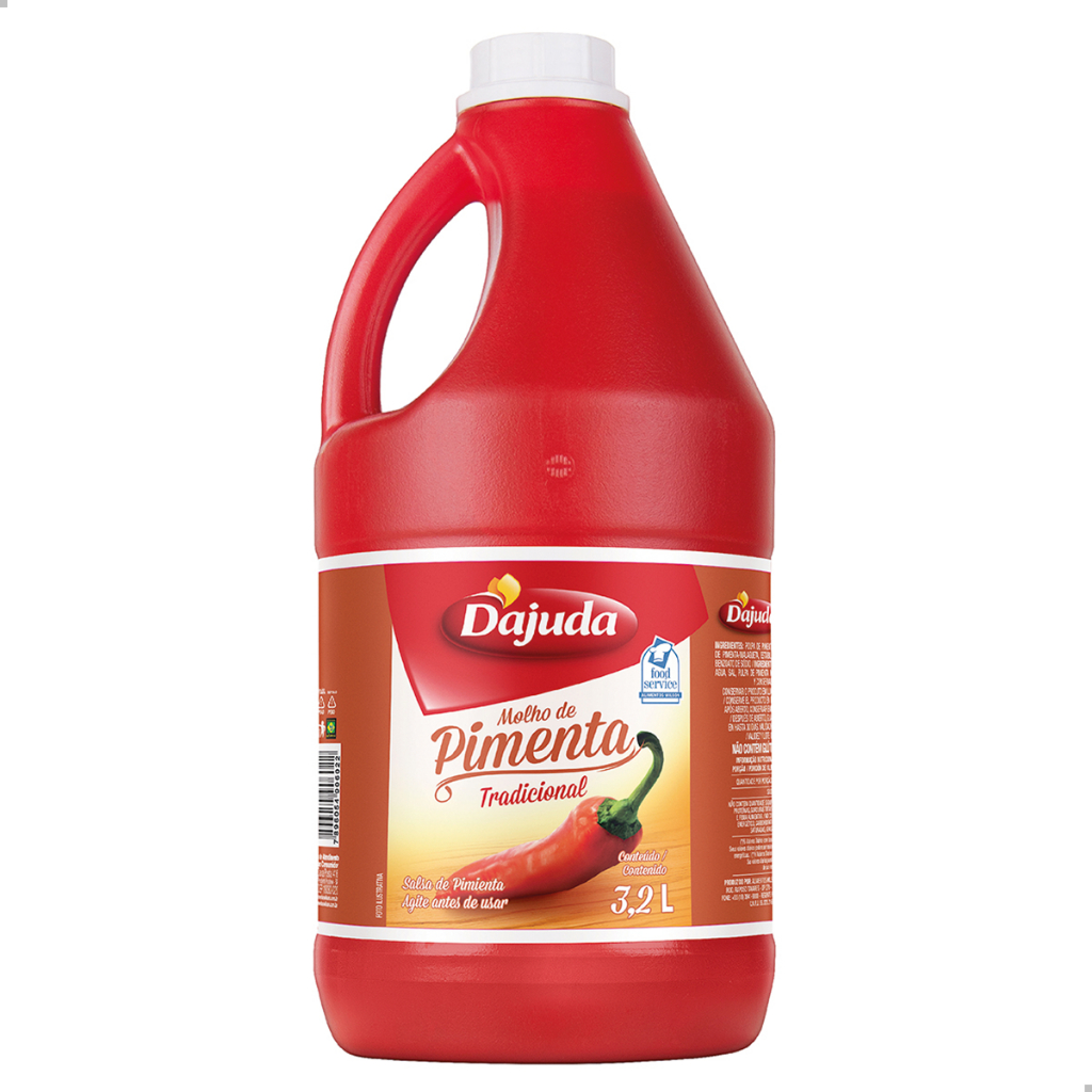 Molho De Pimenta D'ajuda Tradicional Para Restaurante Galão 3,2L em Oferta na Shopee