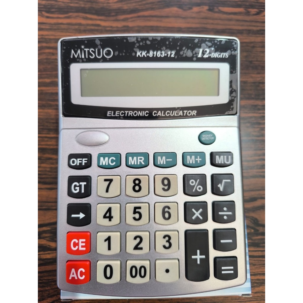 Kit com 6 Unidades de Calculadora 12 Digitos - Mitsuo